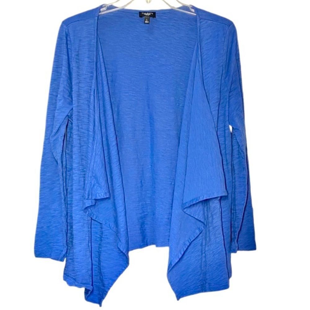 Talbots Lightweight Open Front Cardigan in Medium Blue Women’s LP